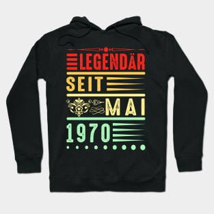 Legendär Seit Mai 1970 Geschenkidee Geburtstag Hoodie